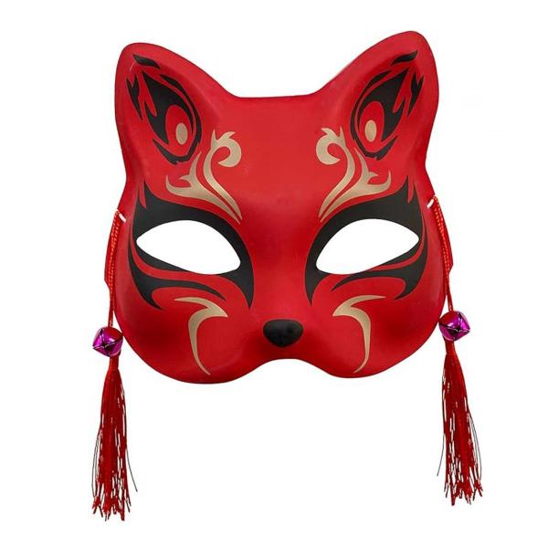 ハーフフェイス猫ハロウィンキツネコスチュームマスク動物コスプレ仮装誕生日プロムマルディグラマスクパフォーマンス
