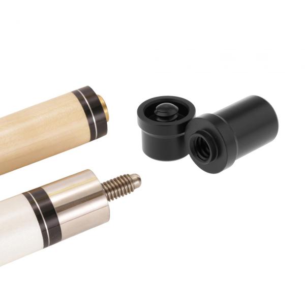 プールキュー用ジョイントプロテクター、ジョイントピンプロテクターキャップ、ビリヤードキューアクセサリー、キューケア、ブラックジョイントスレッドプロテク