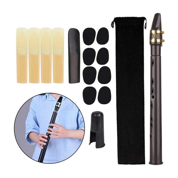 ミニポケットサックス木管楽器演奏しやすい軽量マウスピース付きポータブルサックス楽器プレーヤー用