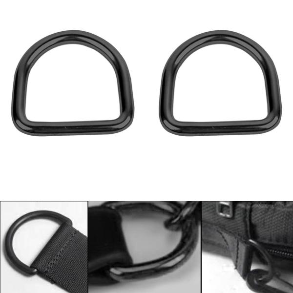 2 個ステンレス鋼 D リングハードウェアウェビングベルトバックルボートアクセサリーストラップ用 D バックル財布作成縫製プロジェクト