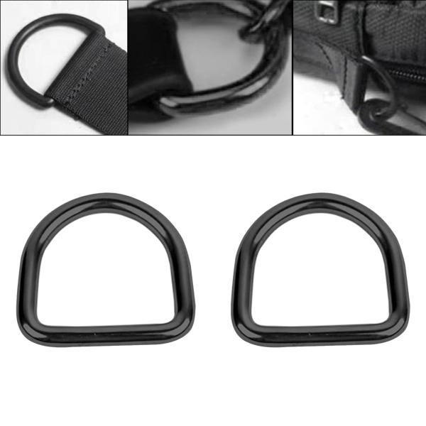 2 個ステンレス鋼 D リングハードウェアウェビングベルトバックルボートアクセサリーストラップ用 D バックル財布作成縫製プロジェクト