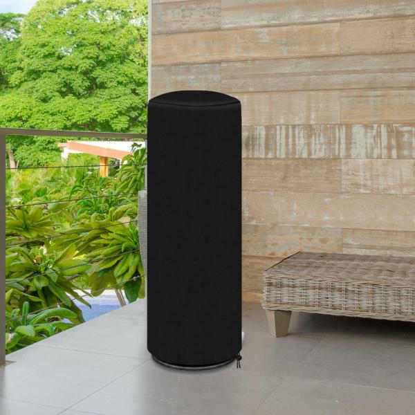パティオヒーターカバー 屋外ヒーターカバー 取り付け簡単 アクセサリー ポータブル 屋外 高耐久 ジッパーと収納袋付き
