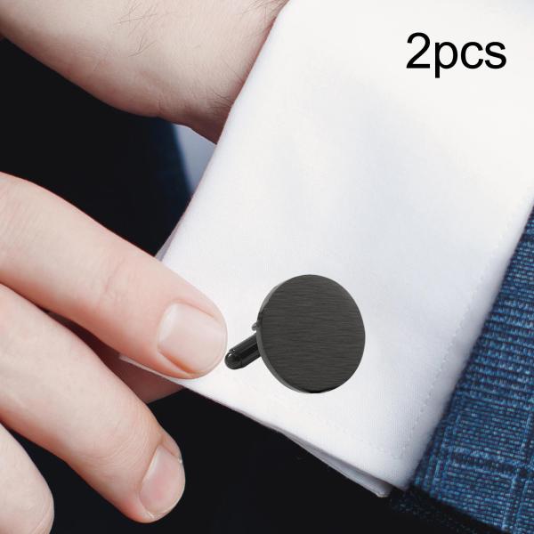 2個カフス メンズ ステンレススチール カフス ジュエリー クリエイティブ ビジネス シャツ カフス フレンチカフシャツ タキシード用