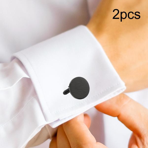 2個カフス メンズ ステンレススチール カフス ジュエリー クリエイティブ ビジネス シャツ カフス フレンチカフシャツ タキシード用