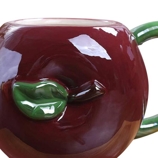 フルーツの形のセラミックコーヒーマグモーニングカップ面白いティーカップ軽量 3D フルーツカップセラミックマグ茶水ミルクキッチンホーム用
