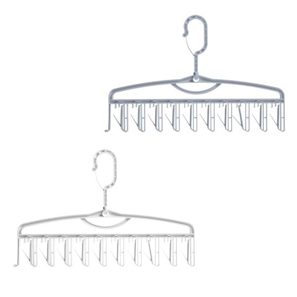 靴下ハンガー 靴下乾燥ラック 滑り止め 省スペース 靴下オーガナイザー ストッキングハンガー 手袋 下着用 家庭用 家庭用