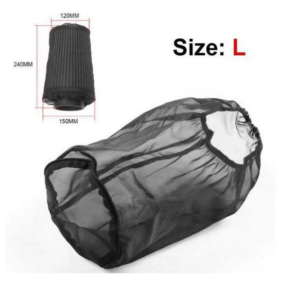 冷気取り入れ口カバー、エアフィルターソックス、バイクエアフィルター用レインソックス