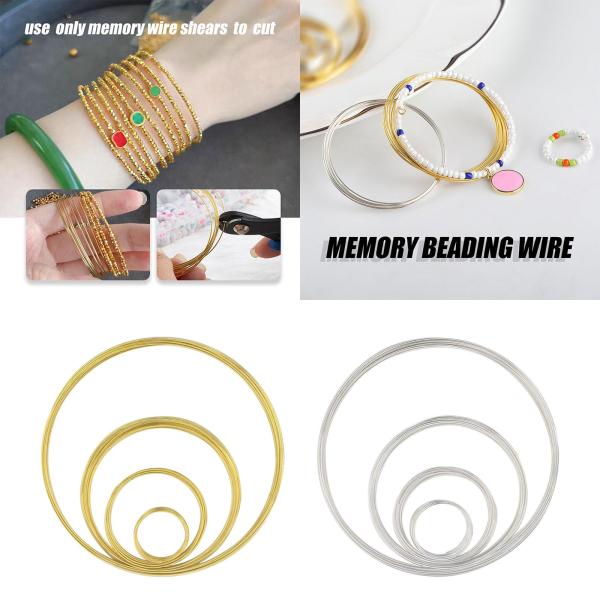 記憶ワイヤージュエリー作成用金属ワイヤー 0.6 ミリメートルジュエリーワイヤージュエリーワイヤーカフバングル DIY 工芸品アート作成アクセサリー