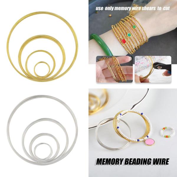 記憶ワイヤージュエリー作成用金属ワイヤー 0.6 ミリメートルジュエリーワイヤージュエリーワイヤーカフバングル DIY 工芸品アート作成アクセサリー