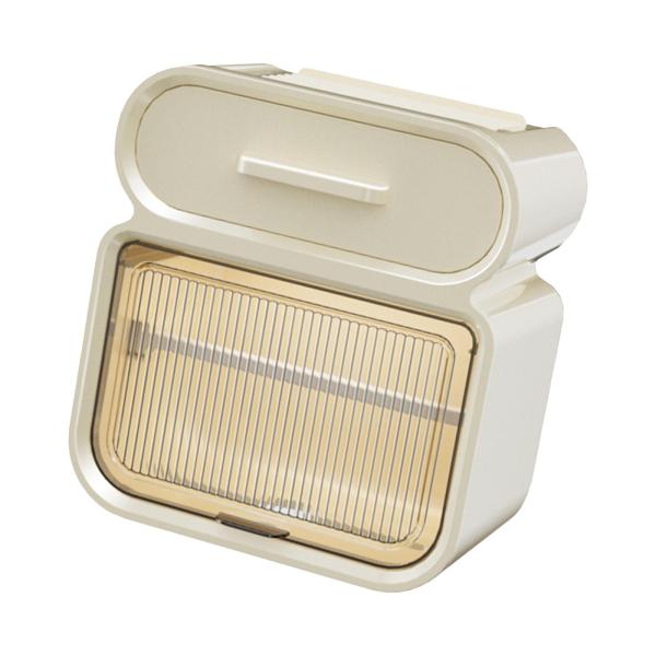 トイレットペーパーホルダー トイレットペーパー収納ボックス 壁掛け モダンな二層収納ラック 寝室 キッチン バスルーム トイレ用