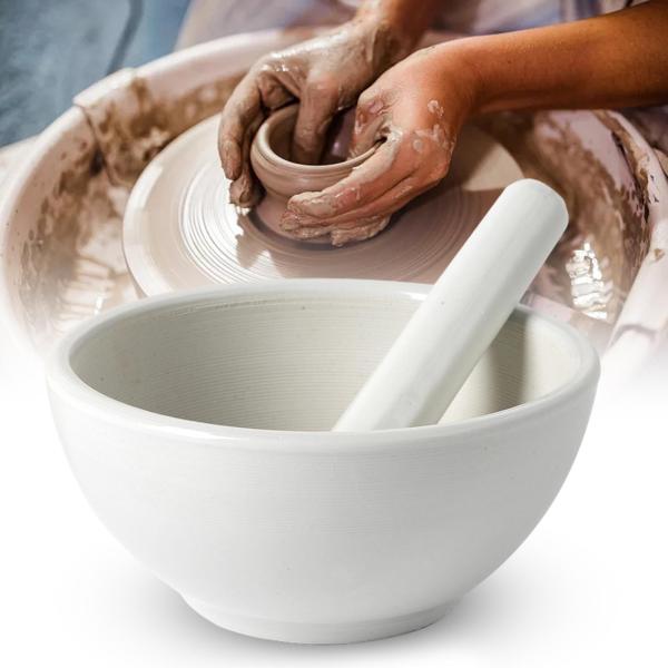 磁器乳鉢と乳棒粉砕ボウルセラミックスパイスバラのつぼみお手入れ簡単ストーンウェアDIYスパイスグラインダークラッシャー