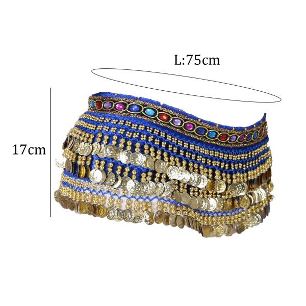 ベリーダンスヒップスカーフウエストチェーンドレス服スパンコールタッセルスカートベリーダンスヒップベルトクラブナイトクラブルンバパーティーダンサー用