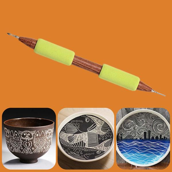 陶器彫刻ツール、テクスチャアートツール、アーティスト、二頭身、彫刻モデリング、粘土彫刻ツールポリマークレイツール