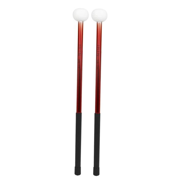2 ピース フェルト ヘッド ティンパニ マレット スティック ドラム ハンマー 合金 パーカッション Accs ドラム マレット フェルト ヘッド付