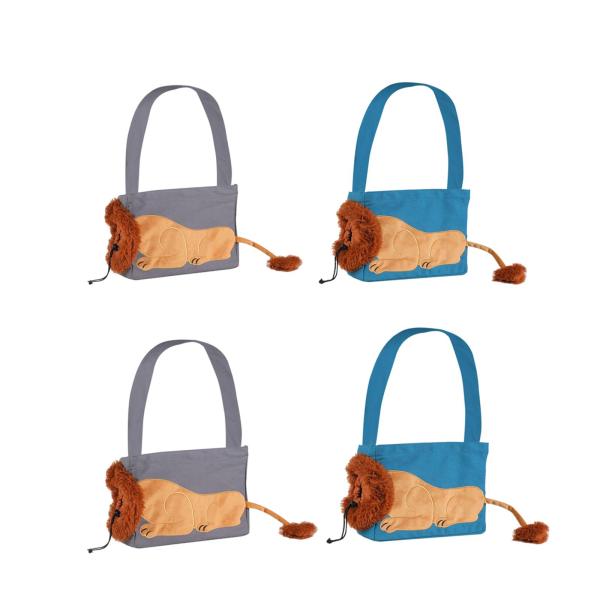 ペットキャリア キャンバス ショルダーバッグ 通気性 快適 ポータブル クロスボディバッグ トラベルバッグ 小動物用 犬 ウォーキング ハイキング