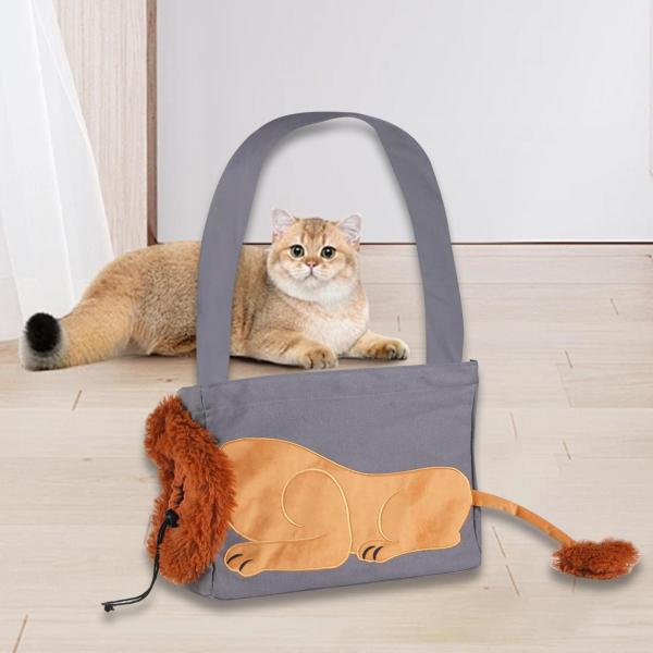 ペットキャリア キャンバス ショルダーバッグ 通気性 快適 ポータブル クロスボディバッグ トラベルバッグ 小動物用 犬 ウォーキング ハイキング