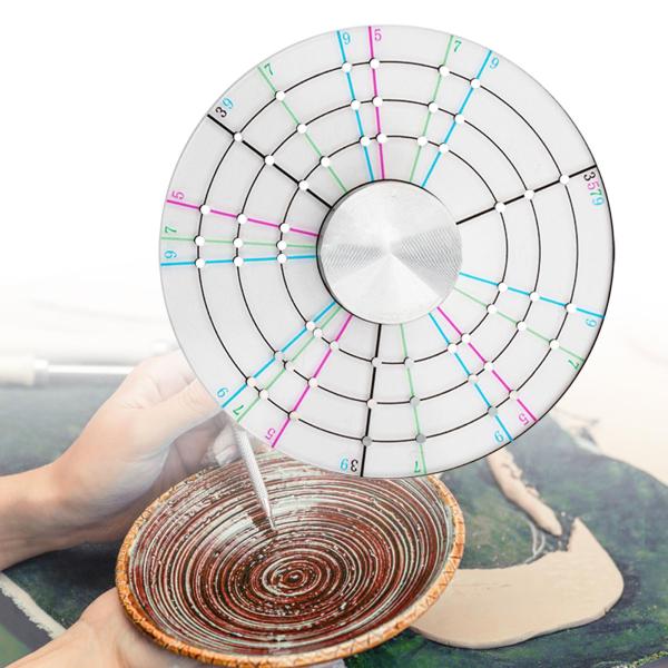 円形ディバイダーセラミックストリマー粘土彫刻ツール陶芸ホイール粘土アーティスト粘土工芸品用陶器スクレーピングシェイパーツール