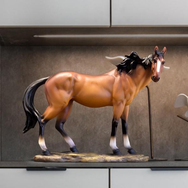 馬の置物デスクトップ装飾樹脂コレクション装飾像動物彫刻玄関オフィス棚家の装飾