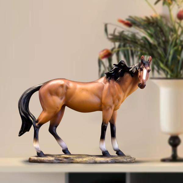 馬の置物デスクトップ装飾樹脂コレクション装飾像動物彫刻玄関オフィス棚家の装飾