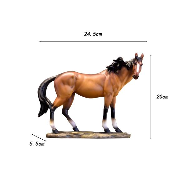 馬の置物デスクトップ装飾樹脂コレクション装飾像動物彫刻玄関オフィス棚家の装飾