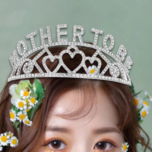 クラウンヘッドバンド マザートゥクラウン ティアラ アクセサリー 母の日ギフト ヘッドバンド プリンセスクラウンヘッドバンド パーティー プロム 女性