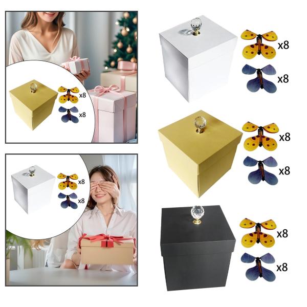 DIY ギフトボックス サプライズ フライング バタフライ ボックス パーティーの好意 母の日の装飾 結婚式 誕生日 父の日