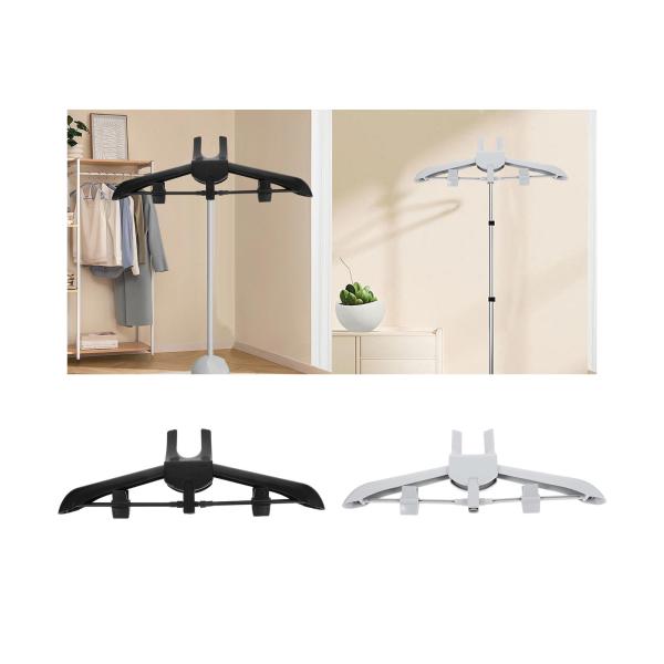 伸縮式折りたたみハンガー、衣類スチーマーアクセサリー用ポータブル衣類ハンガー