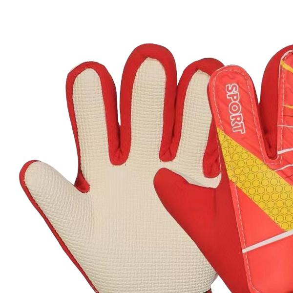 子供サッカーゴールキーパーグローブミット強力なグリップ実用的なスポーツアクセサリー子供アンチスリップスタイリッシュな耐久性のあるゴールキーパー手袋