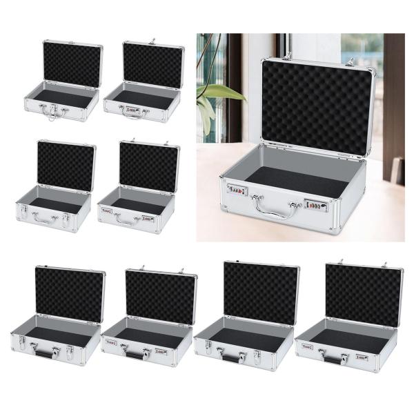 ハードシェルキャリングケース、ハンドル付きオーディオデバイスマイクキャリングケース、ポータブル電子機器用のポータブルロック可能なストレージ