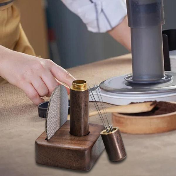 Wdt ツール エスプレッソ分配ツールセット エスプレッソハンド撹拌ピン コーヒーディストリビューター コーヒースターラー分配 ギフト用