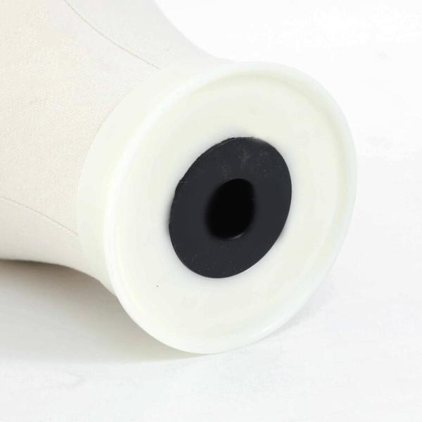 取り付け穴付きキャンバスマネキンヘッドモデルウィッグホルダーマネキンウィッグディスプレイスタンドウィッグ作成用理髪店サロン