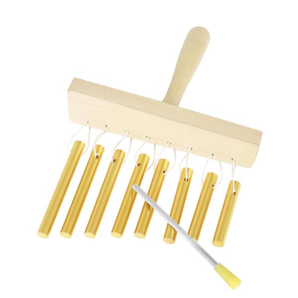 ウィンドチャイムベル 8トーン ハンドチャイム 早期学習 子供用楽器 打楽器 ギフト キッズ