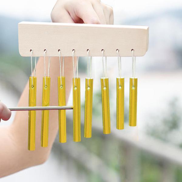 ウィンドチャイムベル 8トーン ハンドチャイム 早期学習 子供用楽器 打楽器 ギフト キッズ