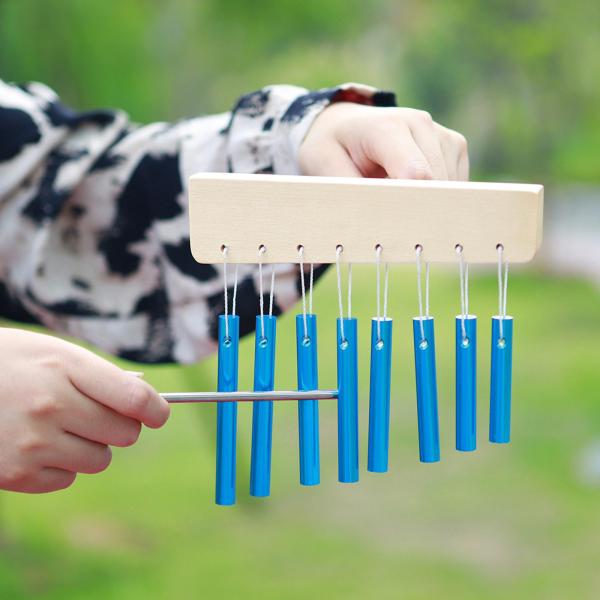 ウィンドチャイムベル 8トーン ハンドチャイム 早期学習 子供用楽器 打楽器 ギフト キッズ