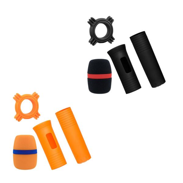 ハンドヘルドマイク保護スリーブ マイク保護スリーブホルダー 落下防止 フォームマイクカバーとマイクリング付き KTVショーライブ用