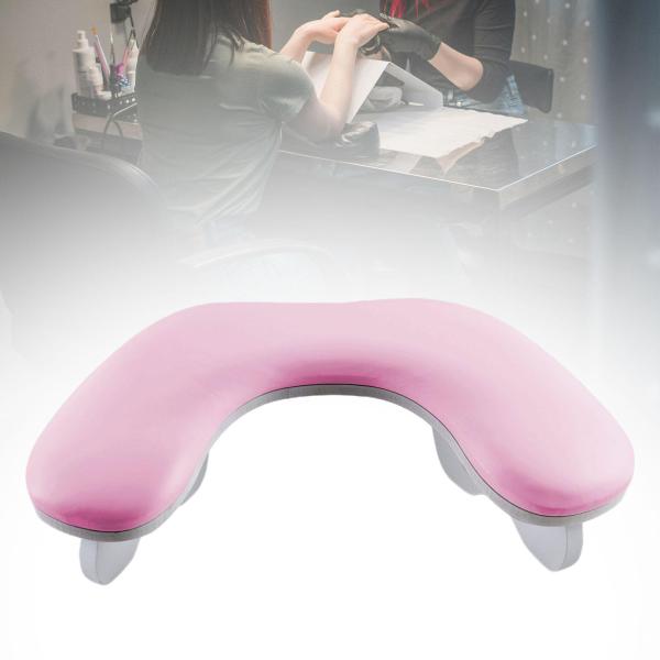 U字型ネイルアームレスト、取り外し可能、通気性、プロ仕様、個人用ホームサロンテーブル用木製ベース