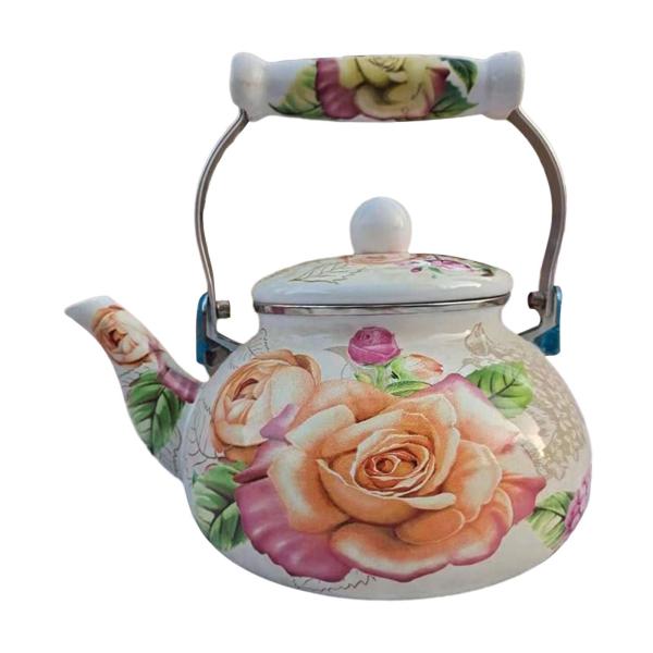 エナメルティーケトル ウォーターケトル ウォーターミルクウォーマー 蓋付き 多機能 2.5L コーヒーポット 冷水 キッチン ホームコーヒー用