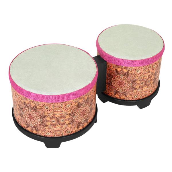 5インチと6インチのボンゴドラムセット 打楽器ボンゴ 丈夫で使いやすい 音楽教育用 5インチと6インチの子供用統合ドラム