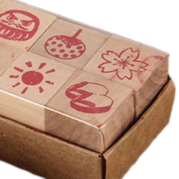 木製スタンプキット ゴム印 アート用品 手作り ヴィンテージデザイン 多目的 描画 フォトアルバム カード作り DIYツール