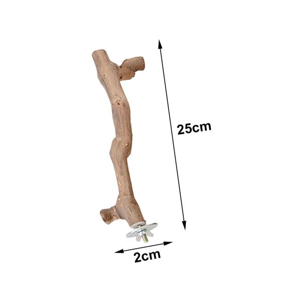 吸盤木製パーチおもちゃ、オウムケージパーチおもちゃ、インコ、ラブバード、セキセイインコ、ハチドリ用オウムスタンド