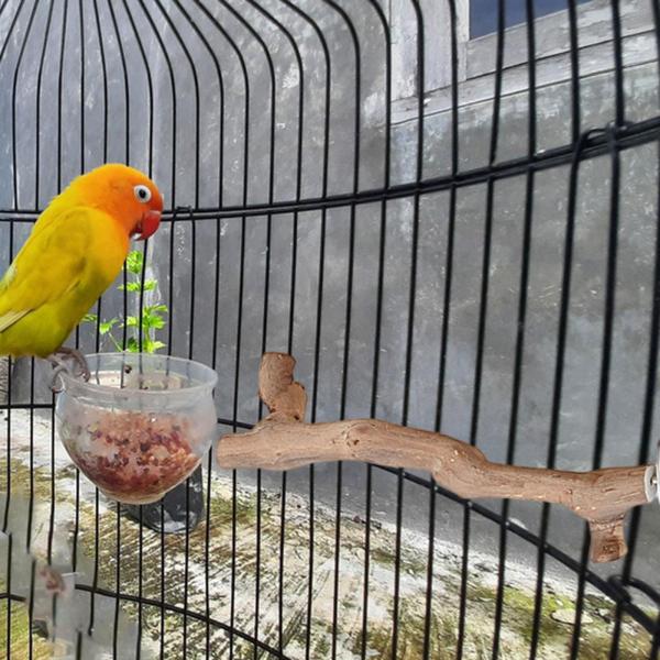 吸盤木製パーチおもちゃ、オウムケージパーチおもちゃ、インコ、ラブバード、セキセイインコ、ハチドリ用オウムスタンド