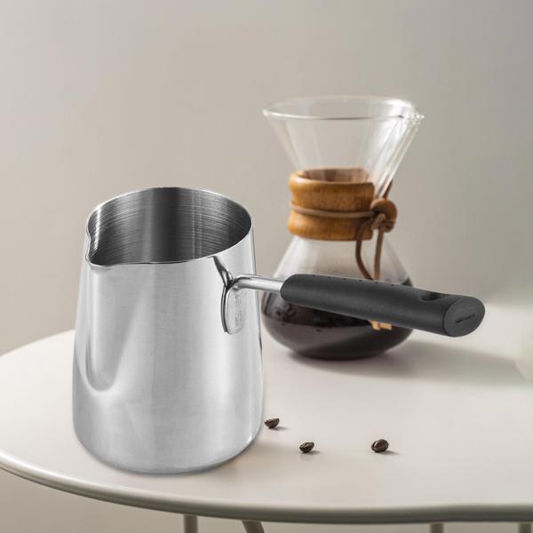 トルココーヒーポット コーヒーメーカー 漏れ防止 お手入れ簡単 快適なハンドル コンロ用 チョコレート溶解パン バターウォーマーポット