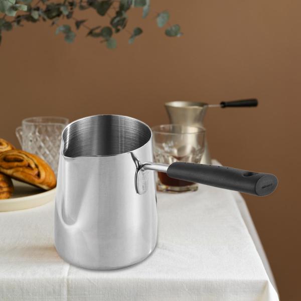 トルココーヒーポット コーヒーメーカー 漏れ防止 お手入れ簡単 快適なハンドル コンロ用 チョコレート溶解パン バターウォーマーポット