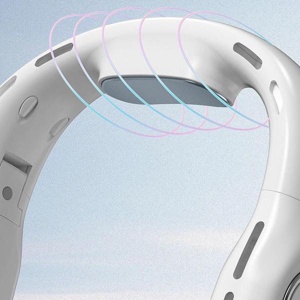 小型パーソナルファン ネック冷却ファン 折りたたみ式 充電式 ネックバンドファン リーフレス ギフト ポータブルファン ネックハンギングファン スポー