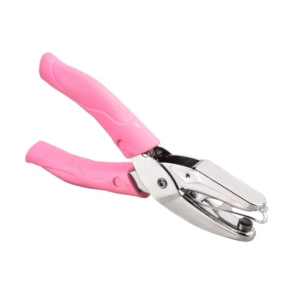 穴あけパンチ ハンドパンチャーツール ゴム製ハンドル付き 穴あけパンチプライヤー 手持ち式紙穴あけパンチ スクラップブッキング ホームオフィス用