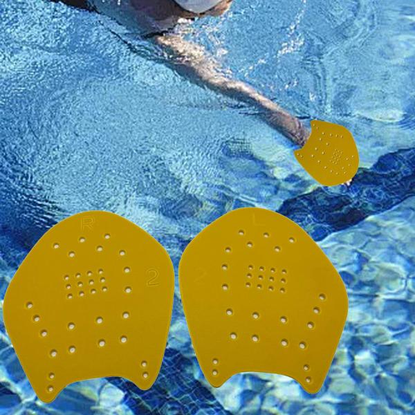 ラップスイミング用スイムパドル 水泳トレーニング用ハンドパドル ハンドフィンフリッパー 軽量で実用的な水泳用ハンドパドル