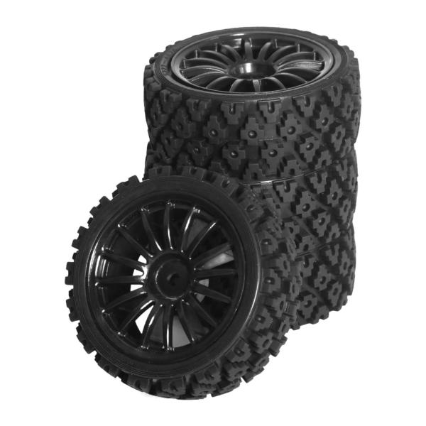 4xホイールリムタイヤスペアレジストRCカー1/10 RCラリーカープロフェッショナルXV01 XV02 DIYアクセサリートラッククローラーRCホビ