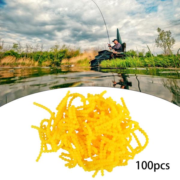 シリコン製釣りビーズ 釣り用具アクセサリー 釣り糸ビーズ ルアー 軽量ボールベイト 浮力リグビーズ 100個