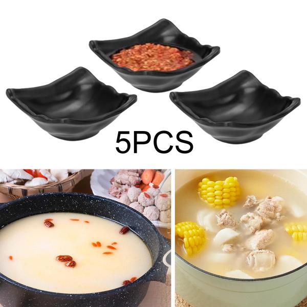 醤油皿 5個 ディップボウル ケチャップカップ 寿司調味料容器 バーベキュー皿 レストラン キッチン キャンプ スパイス用