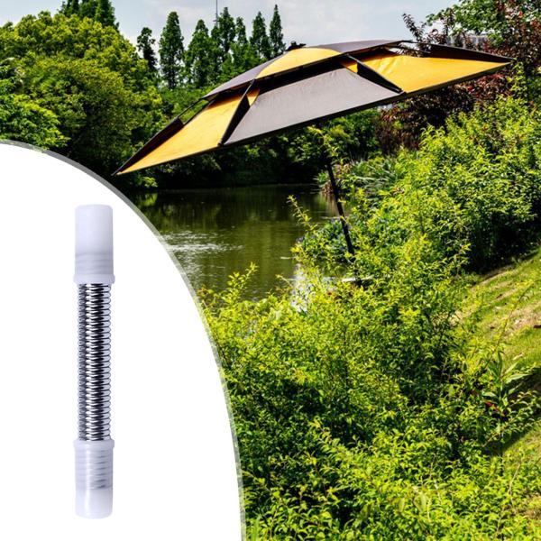 釣り用傘ジョイント 釣り用傘ホルダー ポータブル 便利な金属製ユニバーサルスプリングジョイント 中庭 屋外 ピクニック用